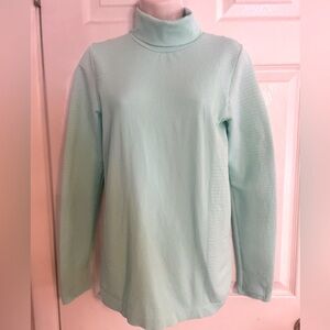 NWOT Athleta Textured Mint Green Turtle Neck Size Medium